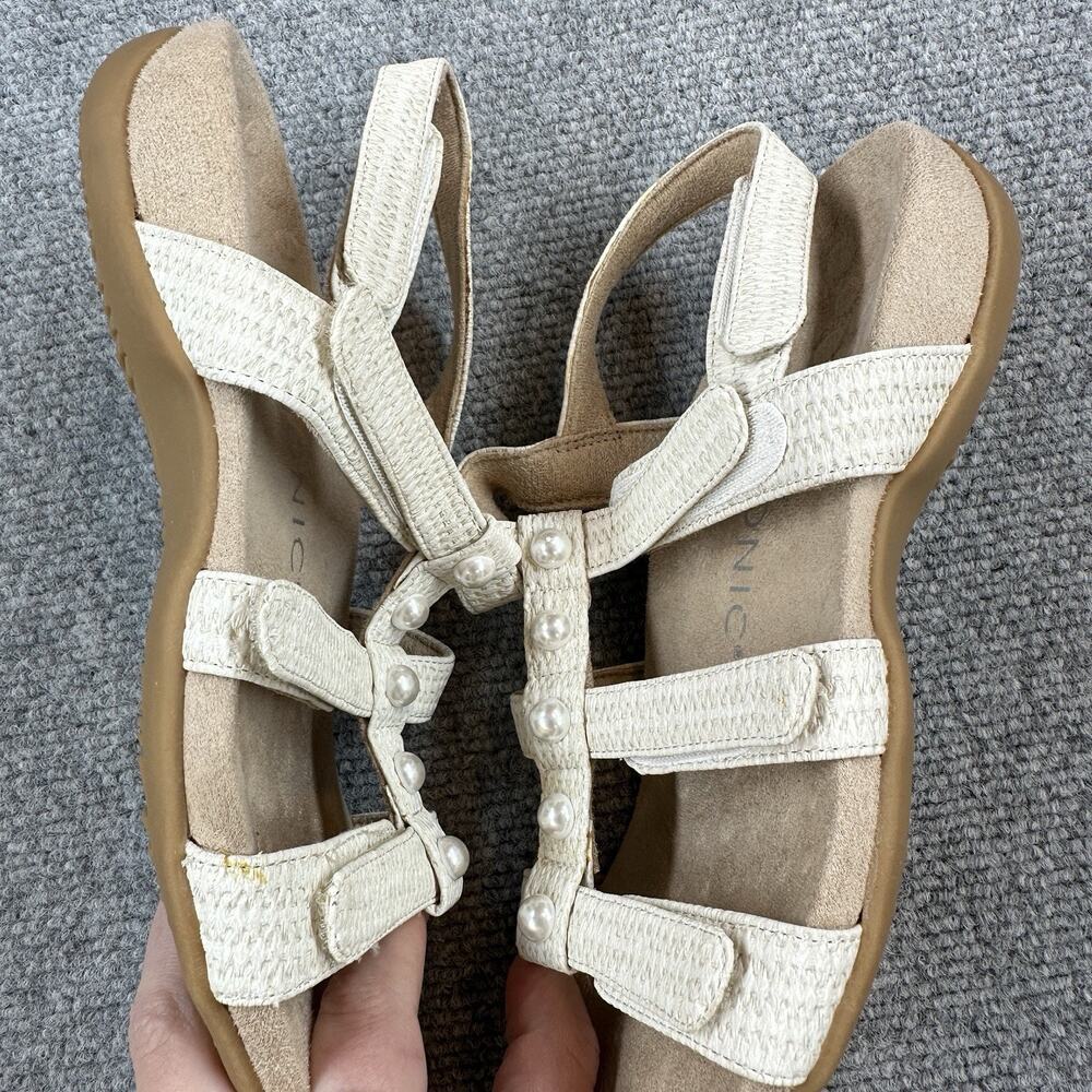 Vionic Amber Pearl Sandals Women’s 6.5 Cream Pearl Orthotic Adjustable - Picture 3 of 10